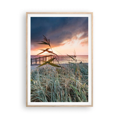 Poster in einem Rahmen aus heller Eiche - Es vergeht nicht mit dem Wind - 70x100 cm