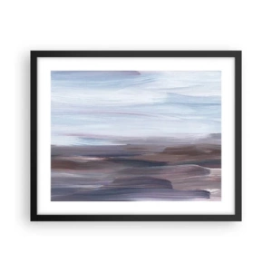 Poster in einem schwarzem Rahmen - Elemente: Wasser - 50x40 cm