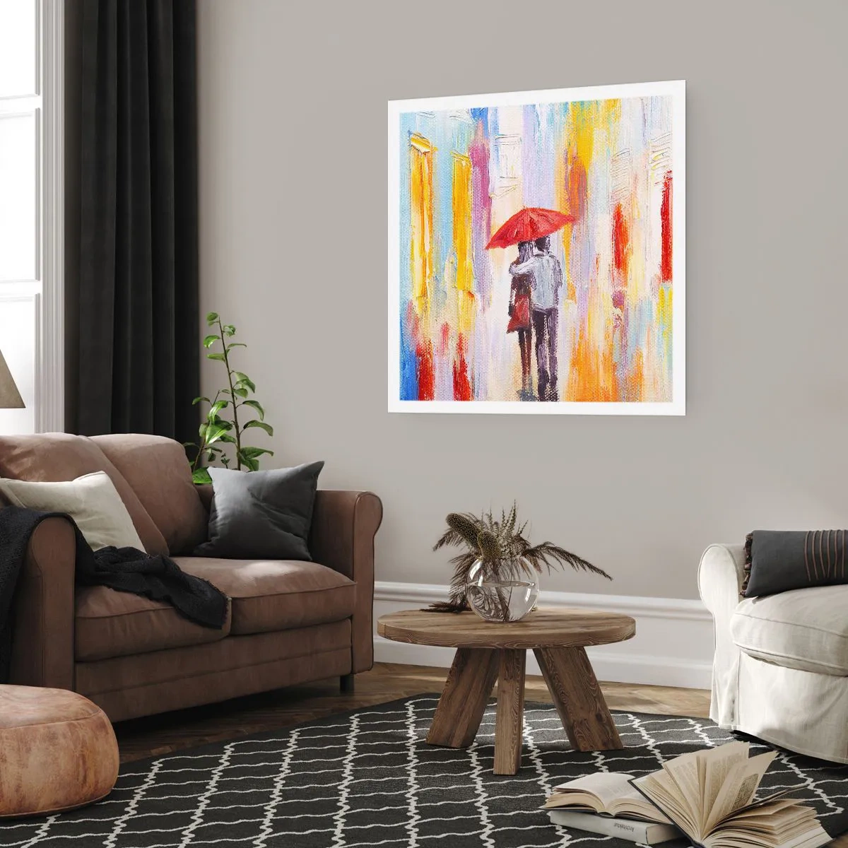 Poster - Lass es weiter regnen - 30x30 cm