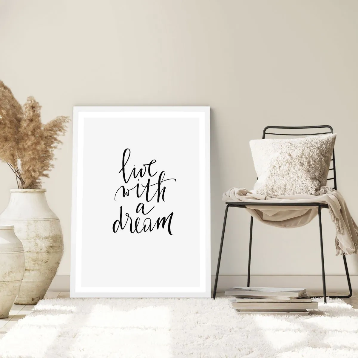 Poster in einem weißen Rahmen - Na sicher - 61x91 cm