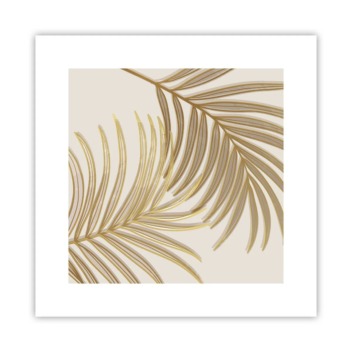 Poster - Goldene Palme! - 30x30 cm