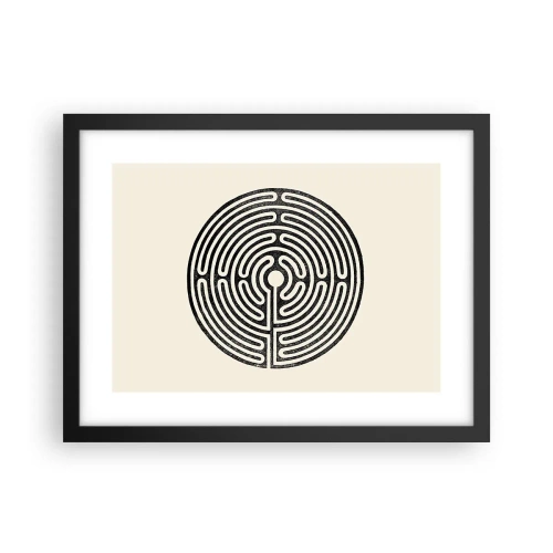 Poster in einem schwarzem Rahmen - Geheimnisvolle Ordnung - 40x30 cm