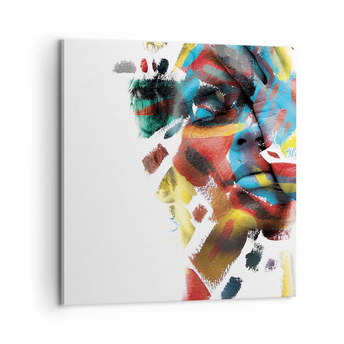 Bild auf Leinwand - Leinwandbild - Eine bunte Persönlichkeit - 60x60 cm
