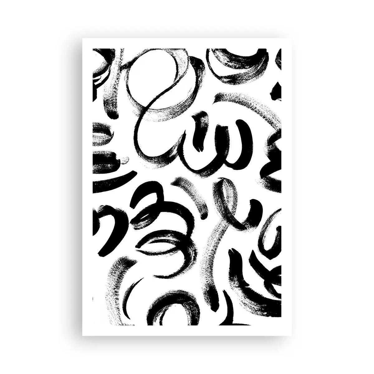 Poster - Schwarz auf Weiß - 70x100 cm
