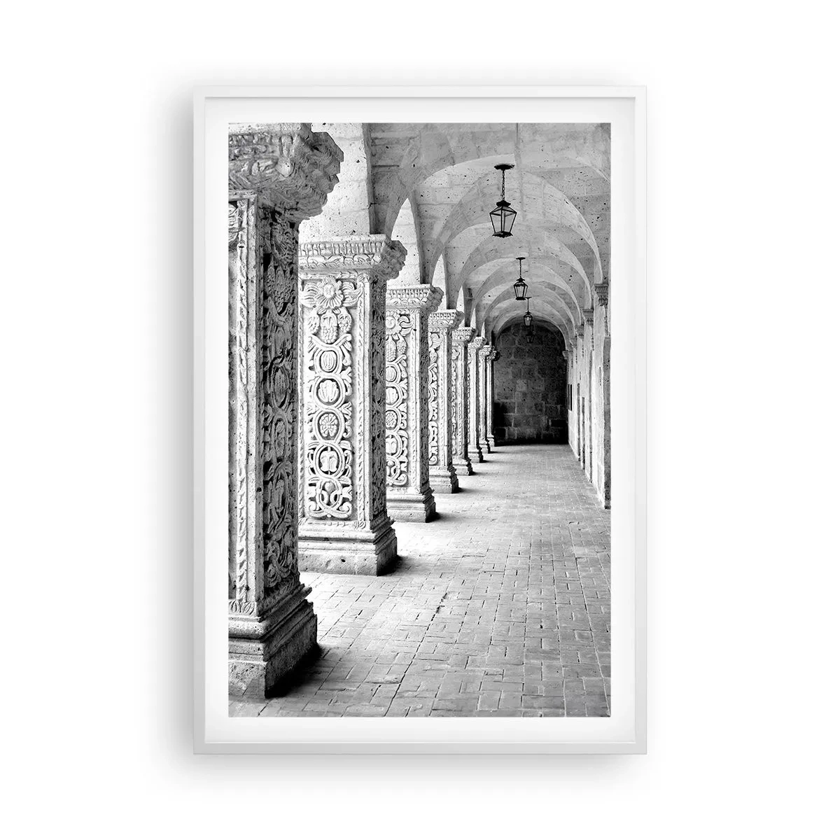 Poster in einem weißen Rahmen - Und wo geht’s hin...? - 61x91 cm