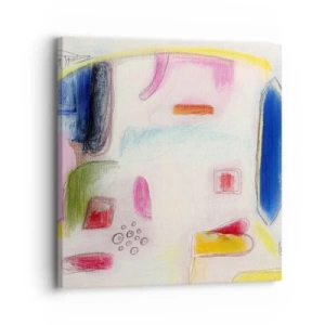 Bild auf Leinwand - Leinwandbild - Eher konvex als konkav oder flach - 30x30 cm