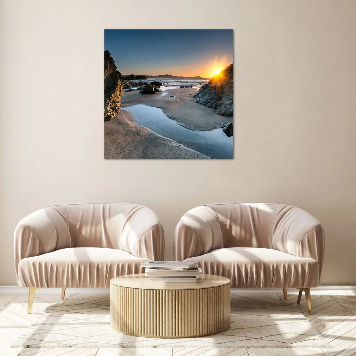 Glasbild - Bild auf glas - Unberührt von menschlicher Hand - 70x70 cm