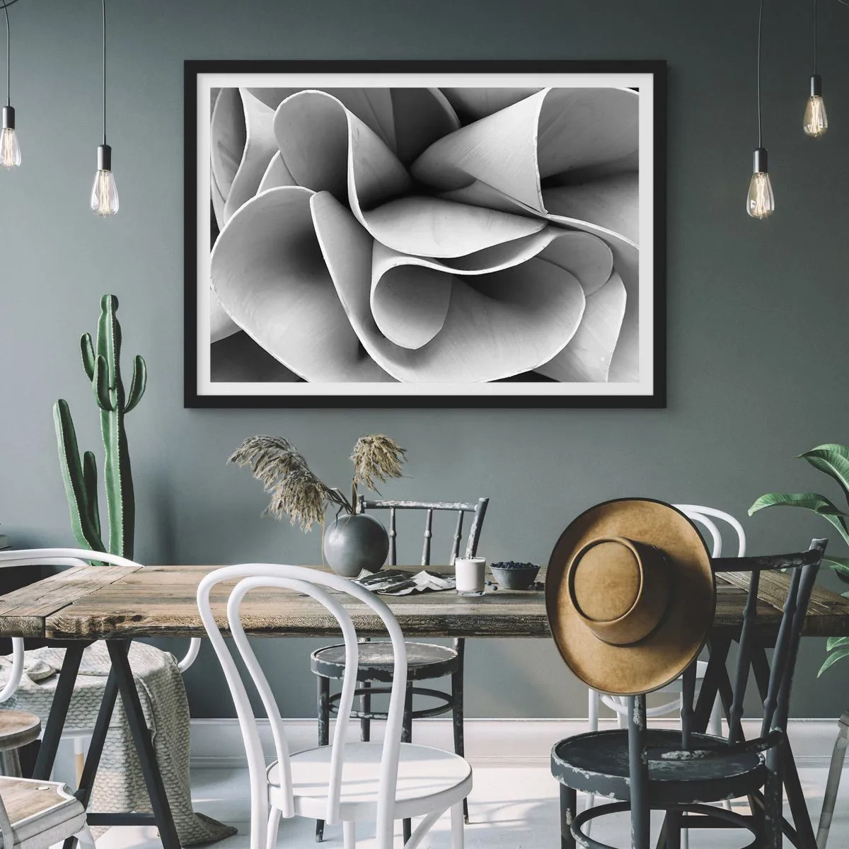 Poster in einem schwarzem Rahmen - Es passiert im Weltraum - 50x40 cm