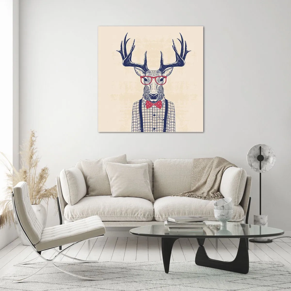 Glasbild - Bild auf glas - Eine lustige Extravaganz - 40x40 cm