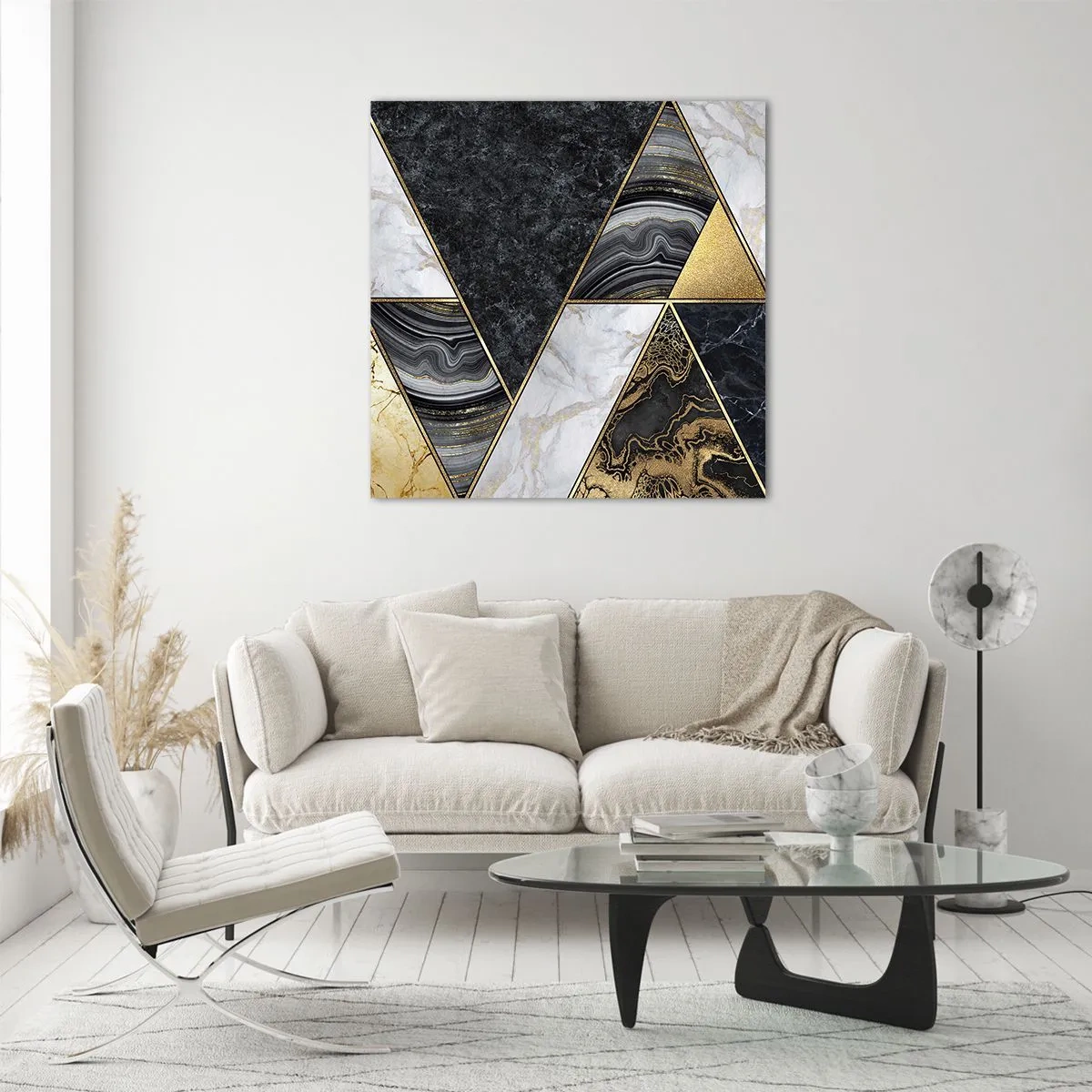 Glasbild - Bild auf glas - Stein um Stein - 70x70 cm