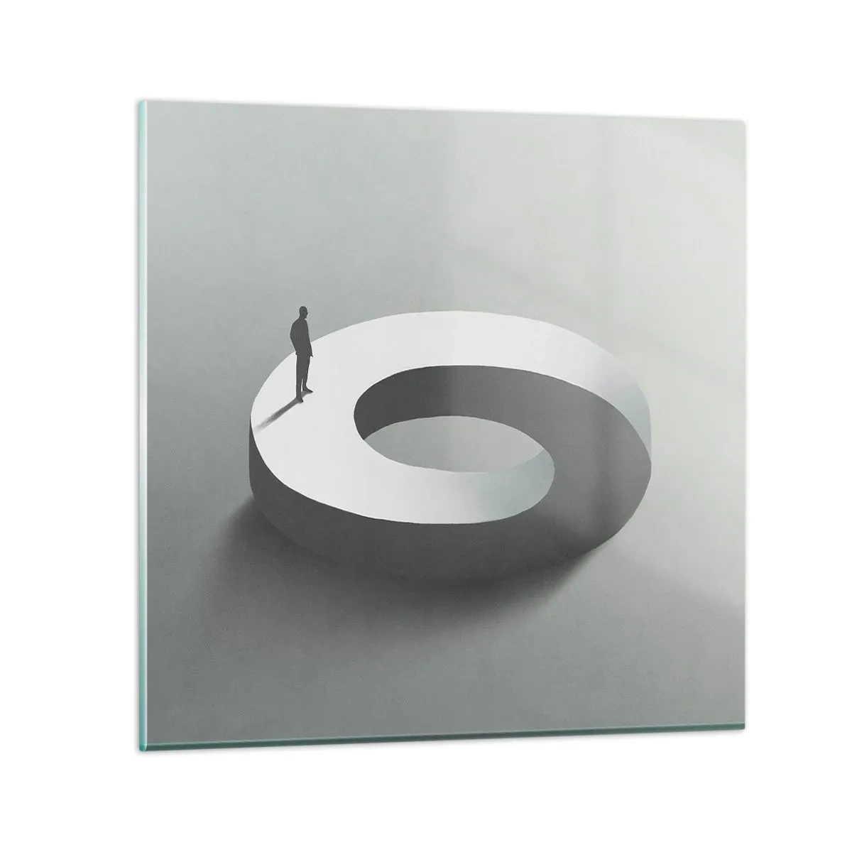 Glasbild - Bild auf glas - Und wie soll man davon klug werden - 70x70 cm