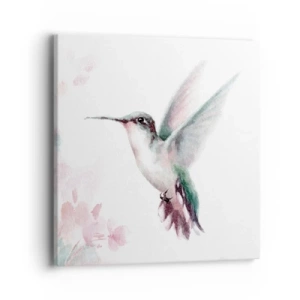 Bild auf Leinwand - Leinwandbild - Im Flattern gehalten - 40x40 cm