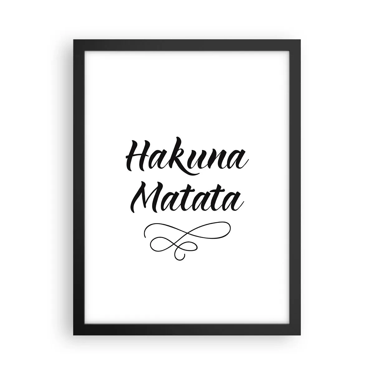 Poster in einem schwarzem Rahmen - Bester Ratschlag - 30x40 cm
