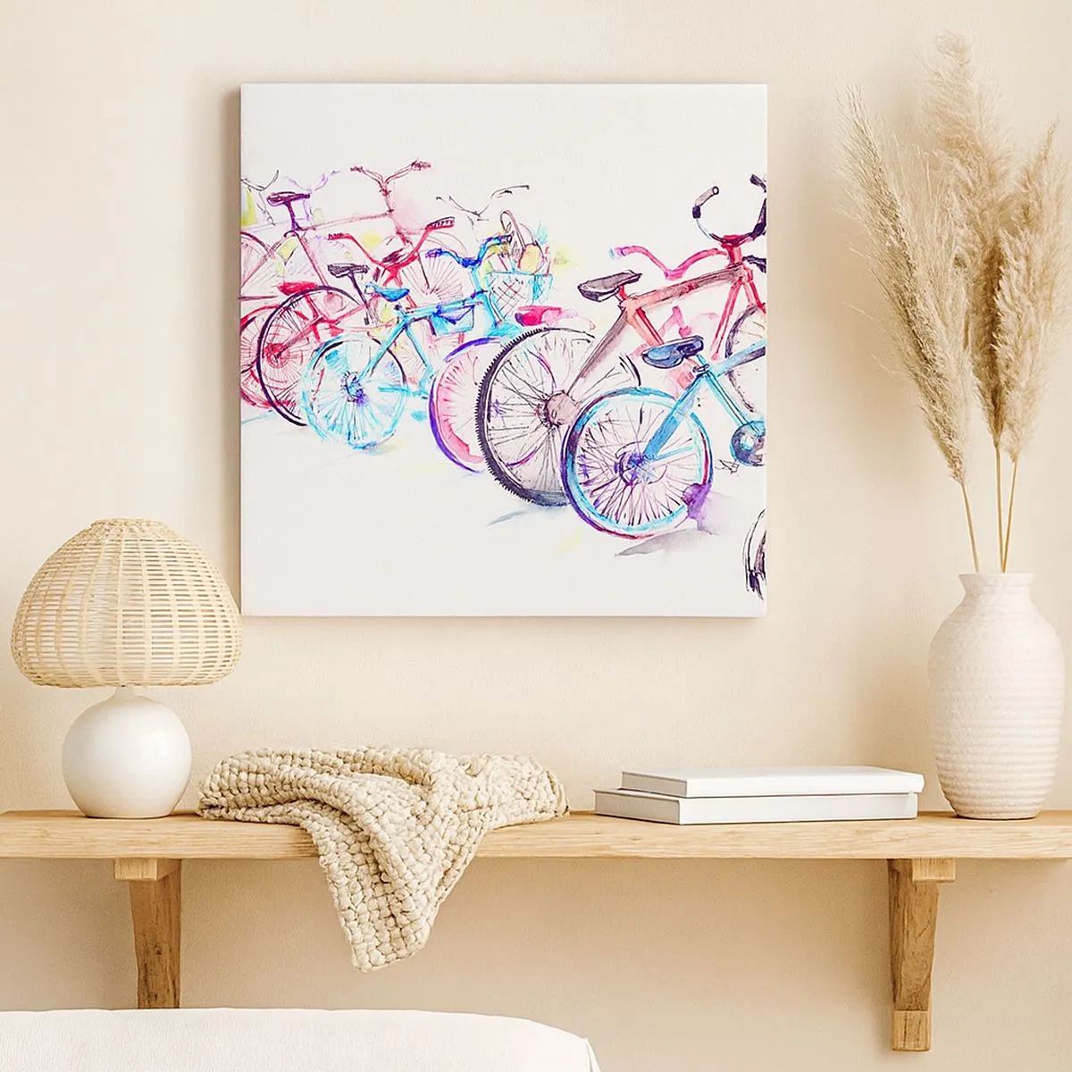 Bild auf Leinwand - Leinwandbild - Kongress des Antimoto-Clubs - 30x30 cm