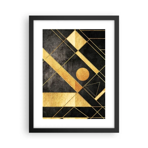 Poster in einem schwarzem Rahmen - Die Sonne der Wüste - 30x40 cm