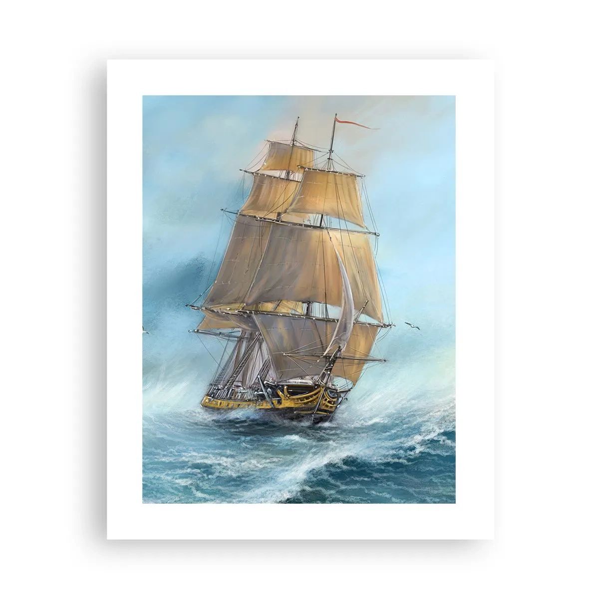 Poster - Über die Wellen gleiten - 40x50 cm