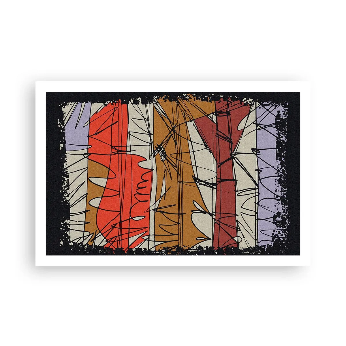 Poster - Spontane Komposition - 91x61 cm