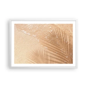 Poster in einem weißen Rahmen - Der Schatten eines heißen Sommers - 70x50 cm