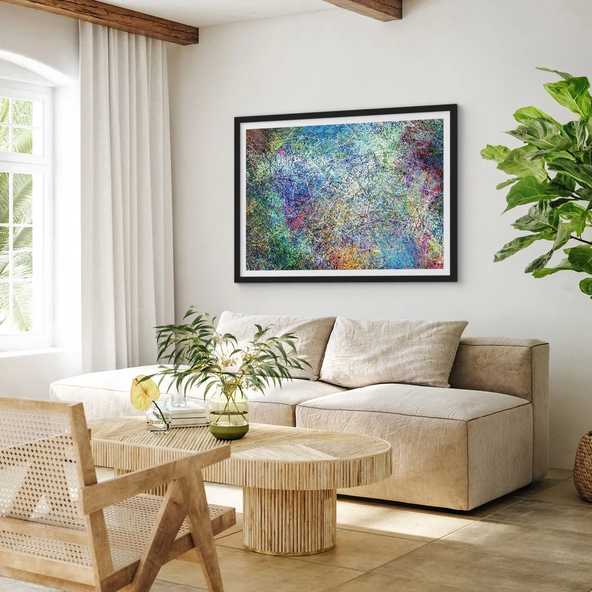 Poster in einem schwarzem Rahmen - Es ist nicht so einfach - 40x30 cm