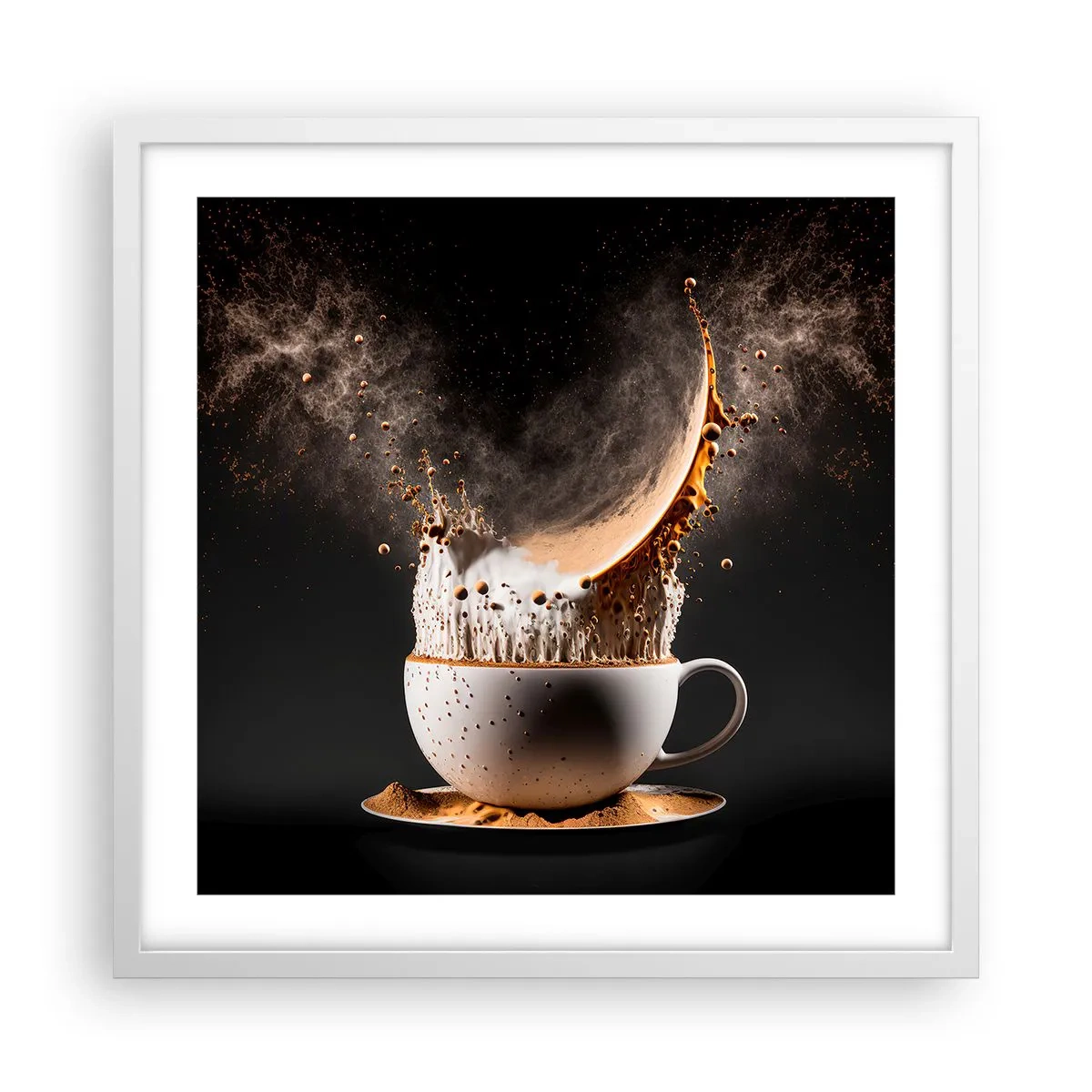 Poster in einem weißen Rahmen - Geschmacksexplosion - 50x50 cm