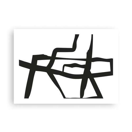 Poster - Schwarz-Weiß-Design - 70x50 cm