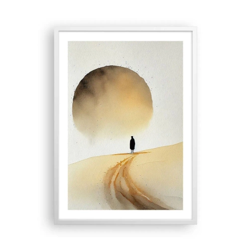 Poster in einem weißen Rahmen - Immer sehnsüchtig - 50x70 cm