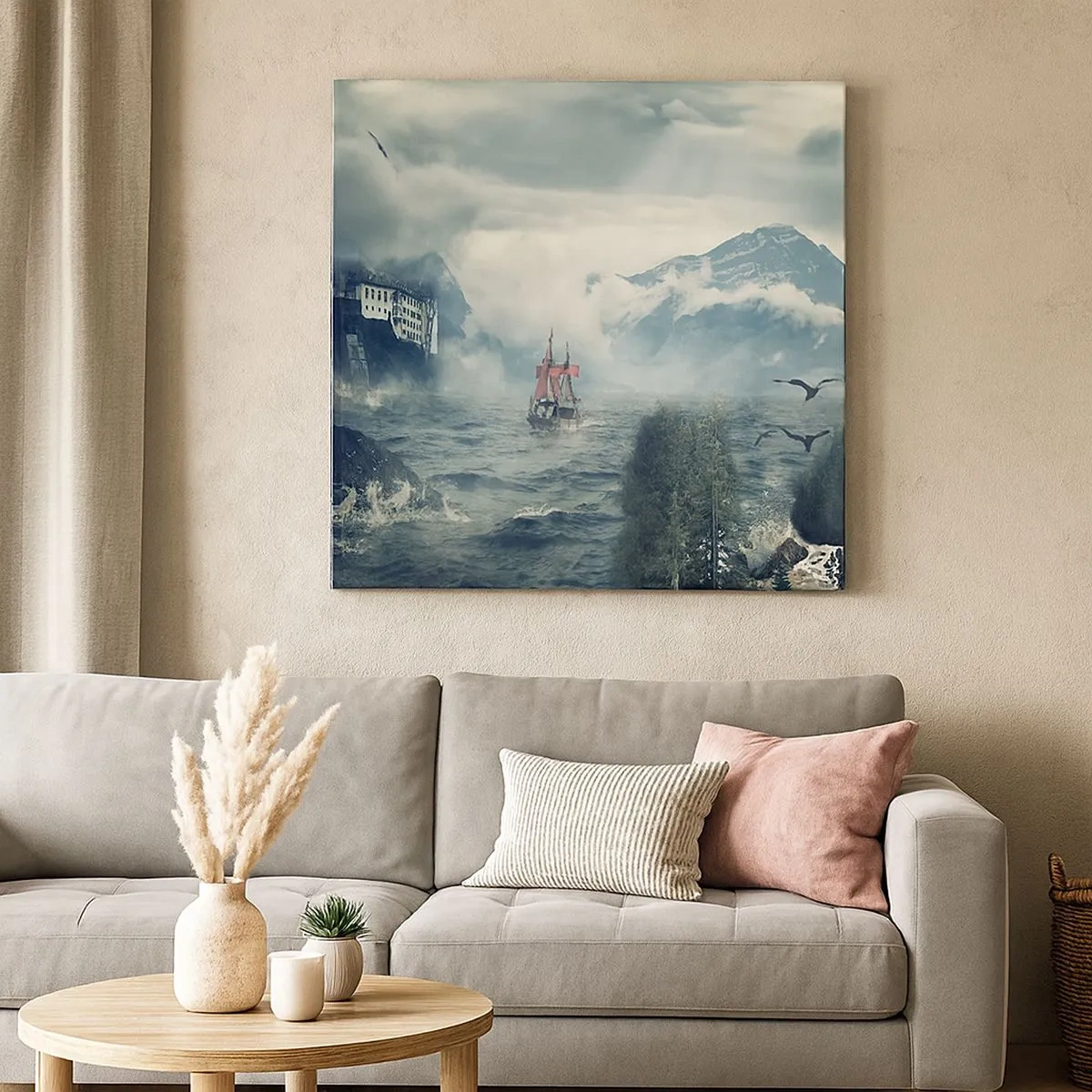 Bild auf Leinwand - Leinwandbild - In magischen Gewässern - 30x30 cm