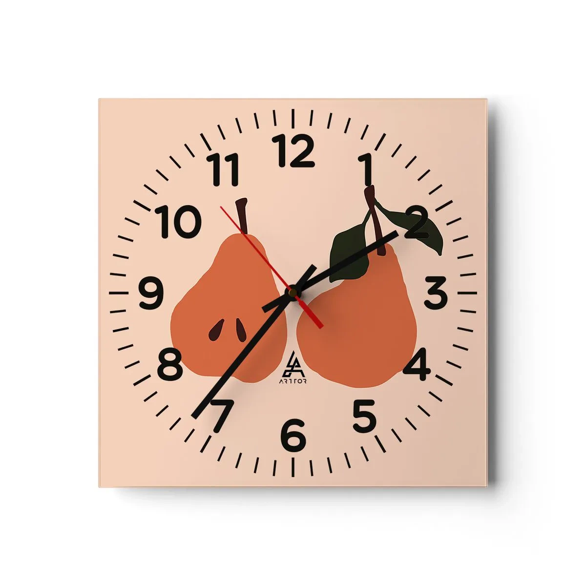 Wanduhr - Glasuhr - Pure Süße - 40x40 cm