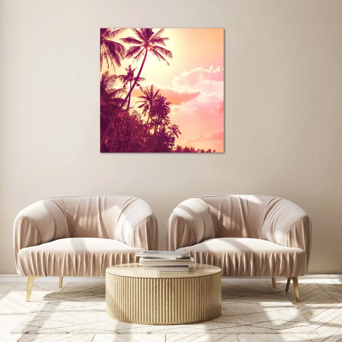 Glasbild - Bild auf glas - Du musst auswählen - 70x70 cm