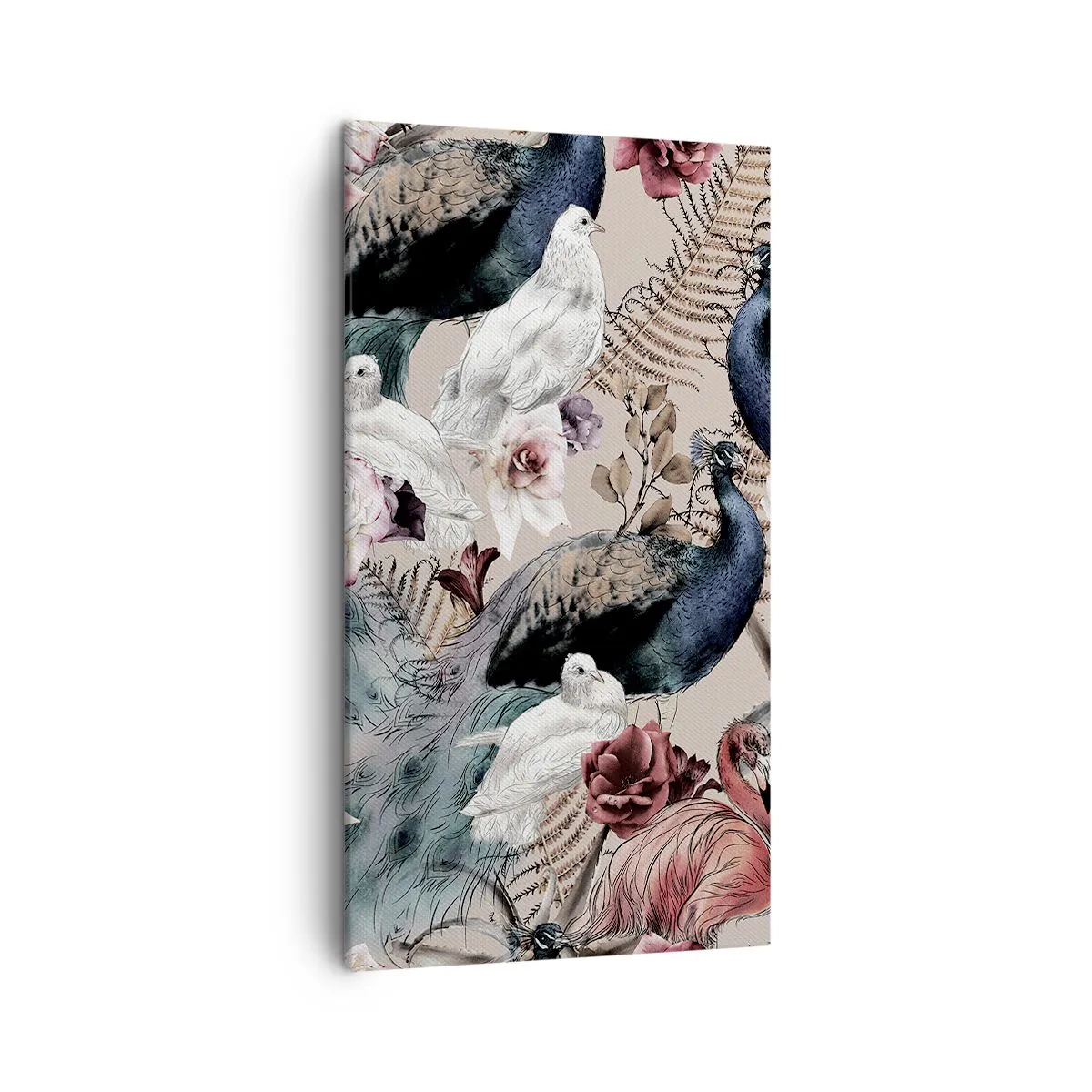 Bild auf Leinwand - Leinwandbild - Im Schlossgarten - 45x80 cm