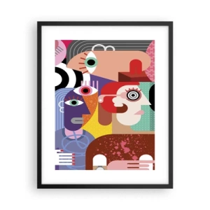 Poster in einem schwarzem Rahmen - Wir sind von Herrn Picasso - 40x50 cm