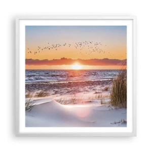 Poster in einem weißen Rahmen - Horizontale Landschaft - 60x60 cm