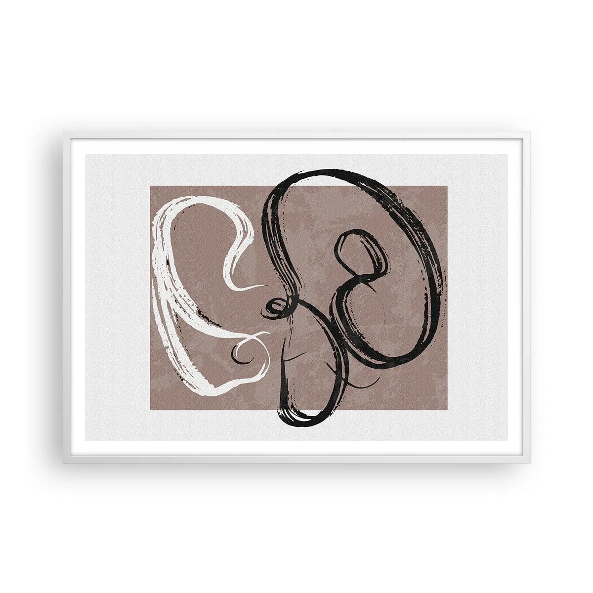 Poster in einem weißen Rahmen - Komposition – die Suche nach Fülle - 100x70 cm