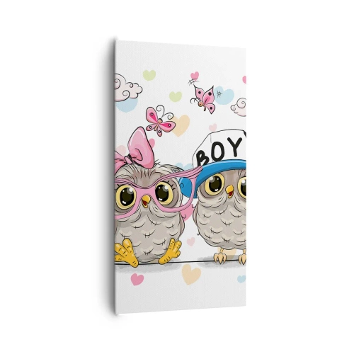 Bild auf Leinwand - Leinwandbild - Lass uns Liebe machen! - 65x120 cm