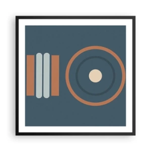 Poster in einem schwarzem Rahmen - Das Wesen der Dinge - 60x60 cm