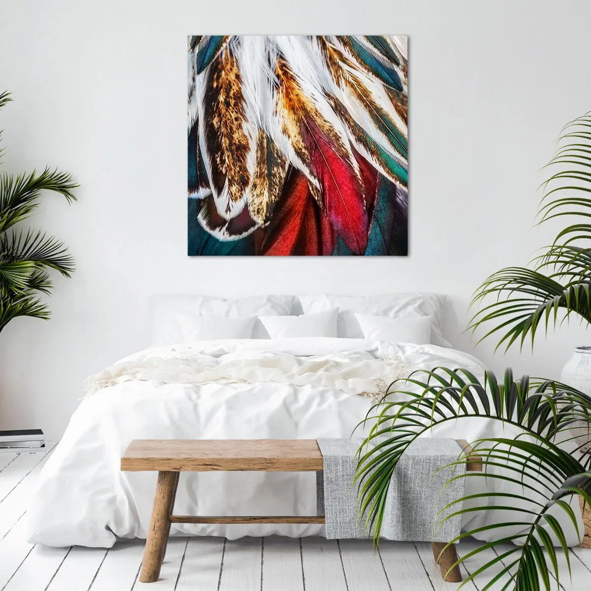 Bild auf Leinwand - Leinwandbild - Geheimnisse des Fliegens - 40x40 cm