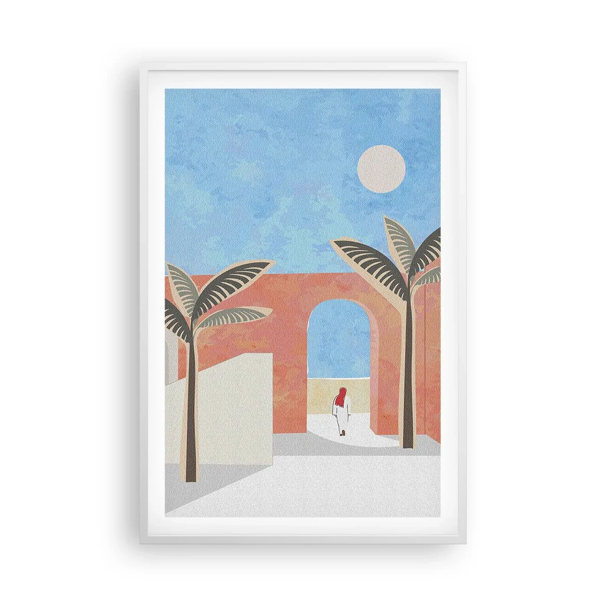 Poster in einem weißen Rahmen - Arabischer Tag - 61x91 cm