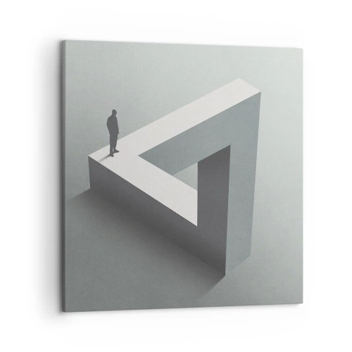 Bild auf Leinwand - Leinwandbild - Es ist also doch möglich - 50x50 cm