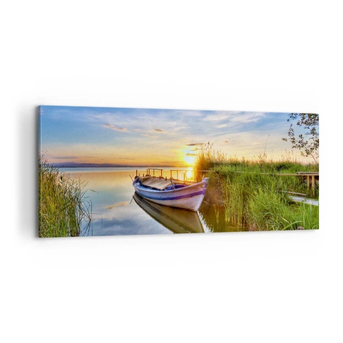 Bild auf Leinwand - Leinwandbild - Bucht erfüllter Träume - 100x40 cm