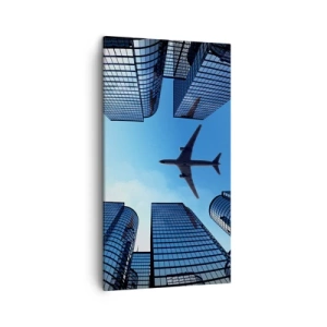 Bild auf Leinwand - Leinwandbild - Der Blick aus der Glasschlucht - 45x80 cm