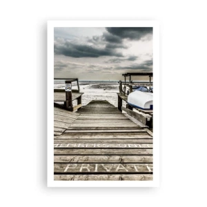 Poster - Mitternachtsstrand - 61x91 cm