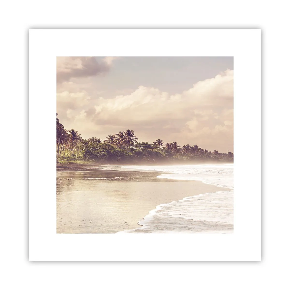 Poster - Die Liebkosung der Wellen - 30x30 cm