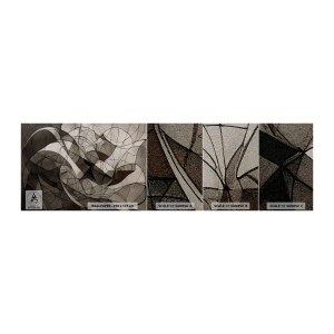 Fototapeten Muster Premium Sand - Zirkulation von Erdfarben - Stück, Zeitgenössisch, Wachsmalstift - 100x30 cm