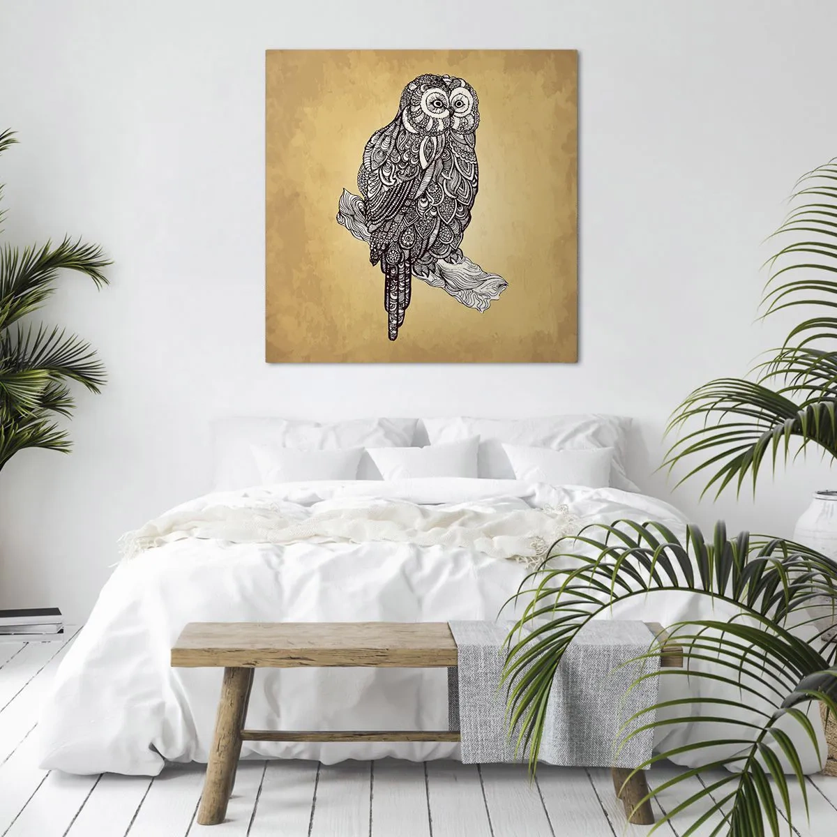 Bild auf Leinwand - Leinwandbild - Kunstvolle Ornamente der Weisheit - 40x40 cm