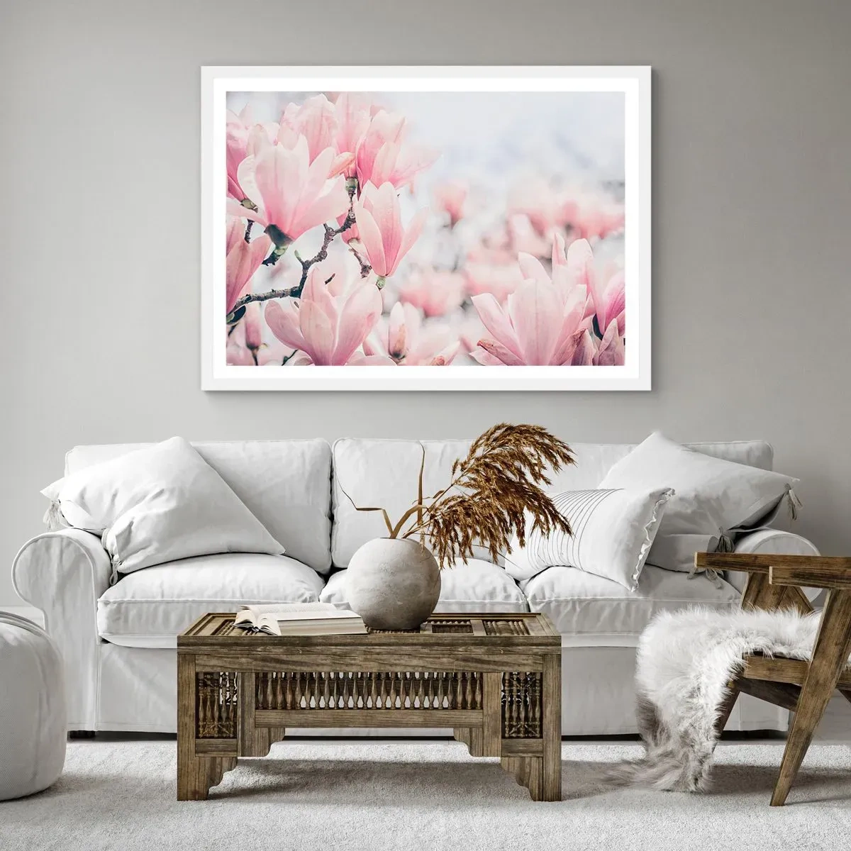 Poster in einem weißen Rahmen - Das Ideal der Subtilität - 40x30 cm