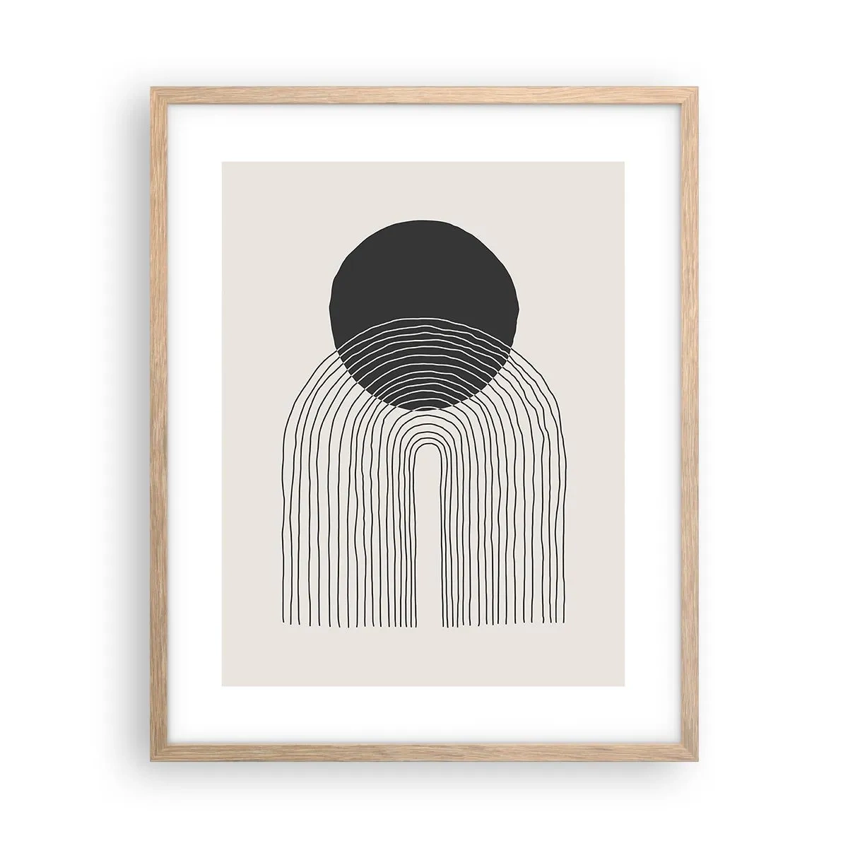 Poster in einem Rahmen aus heller Eiche - Zittern und Vertrauen - 40x50 cm