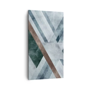 Bild auf Leinwand - Leinwandbild - Anspruchsvolle Eleganz der Geometrie - 45x80 cm