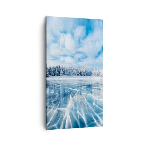 Bild auf Leinwand - Leinwandbild - Eine schillernde und kristallklare Aussicht - 45x80 cm