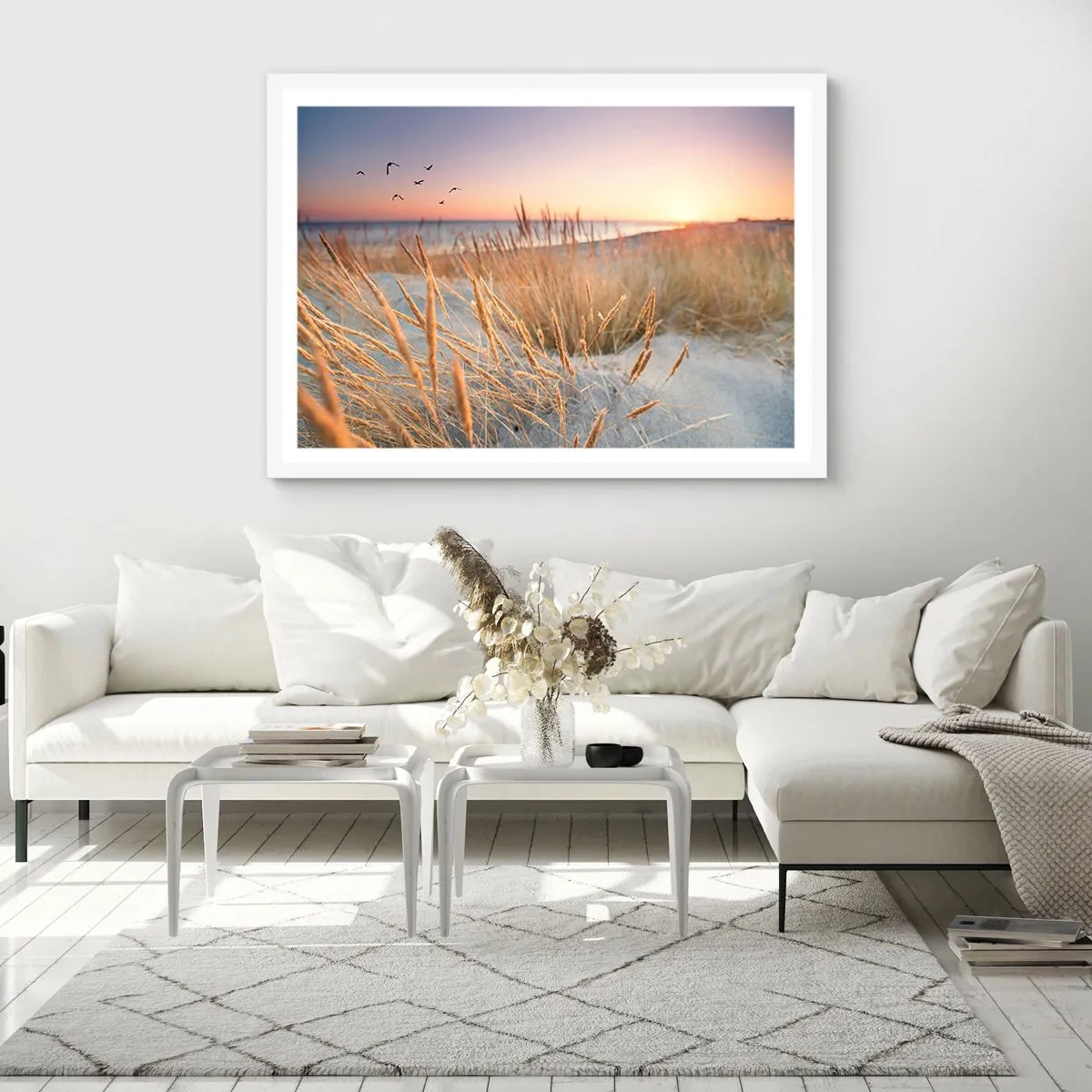 Poster in einem weißen Rahmen - Das baltische Wiegenlied - 50x40 cm