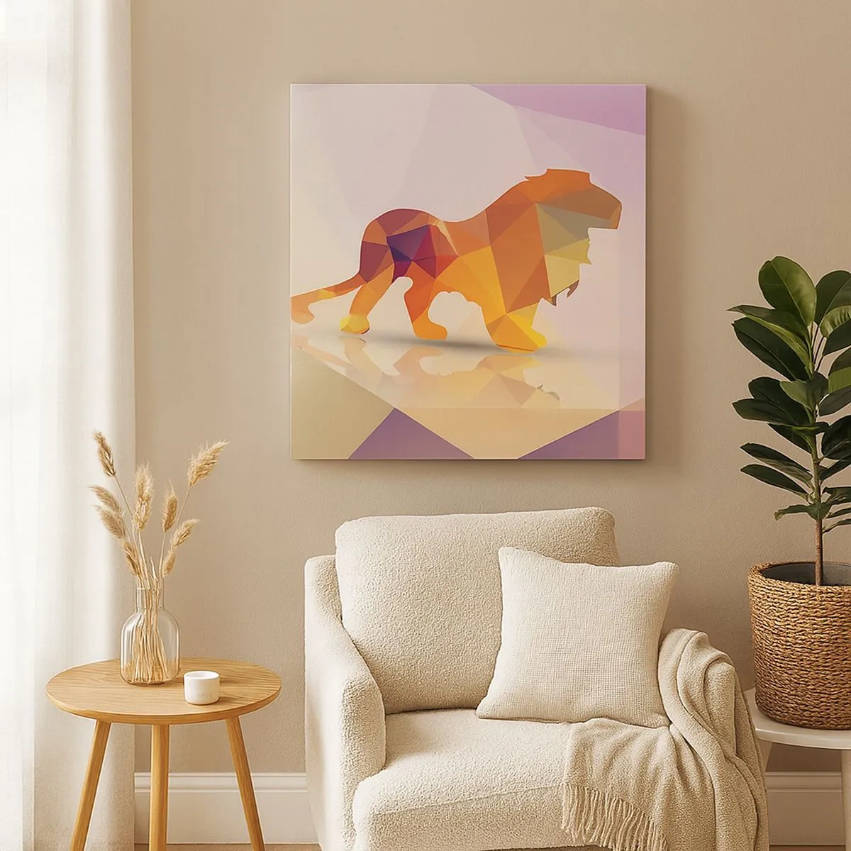 Bild auf Leinwand - Leinwandbild - Der Diamantenkönig - 30x30 cm